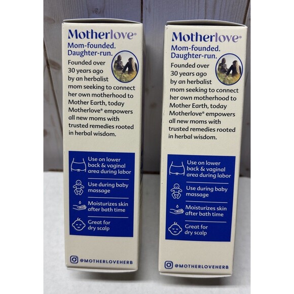 2 Pack Motherlove Massage Birth Baby Oil Gentle Lavender-Infused Perineal Labor - Picture 6 of 7